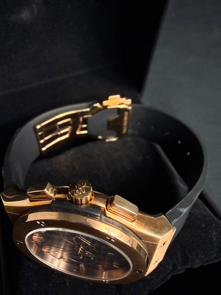 Hublot Classic Fussion Chrono Rose Gold Caucho