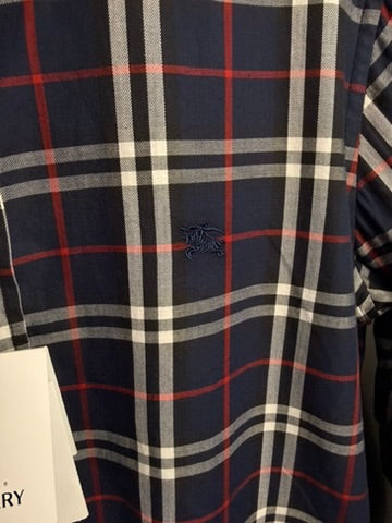 Camisa Burberry Clasica Azul UA