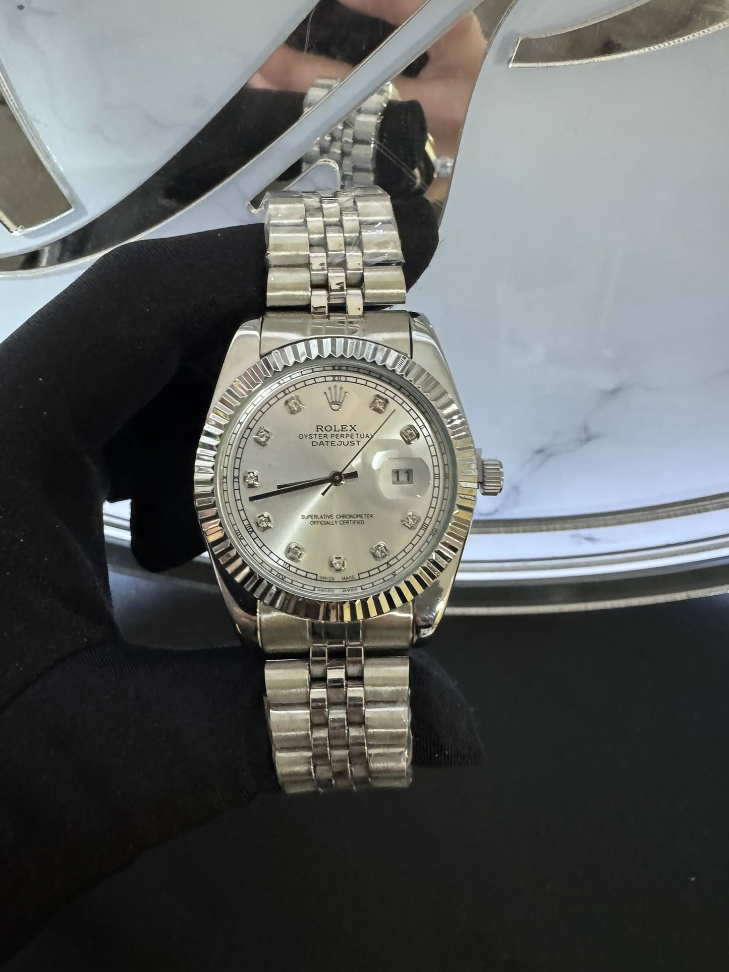 Reloj Rolex Datejust Plata Jubilee