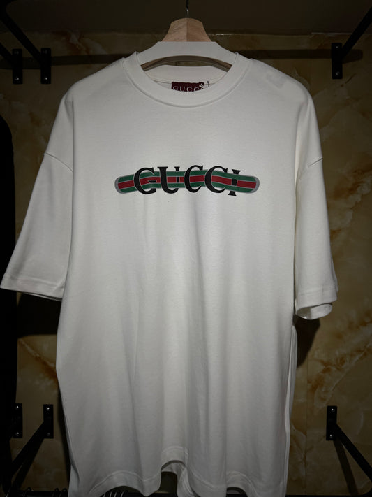 Gucci “Web Stripe Logo T-Shirt”