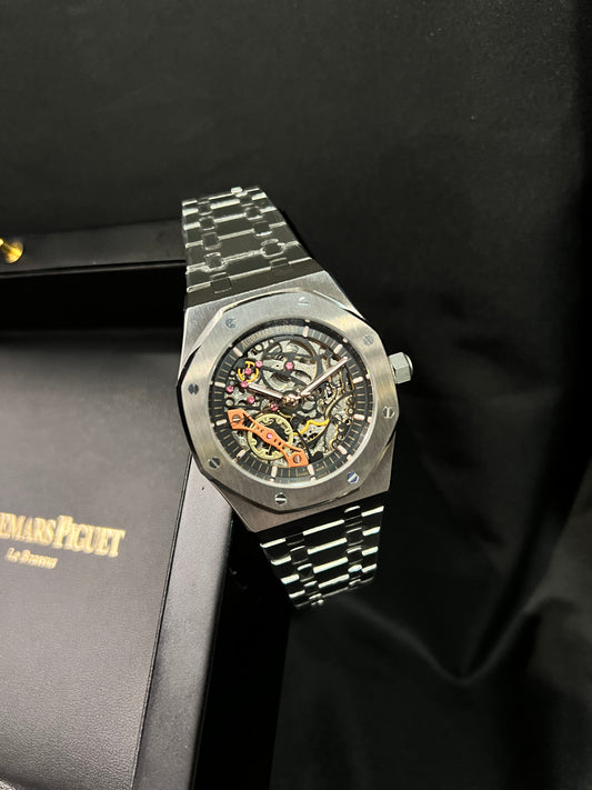 Ap "Royal Oak" Skeleton Plata