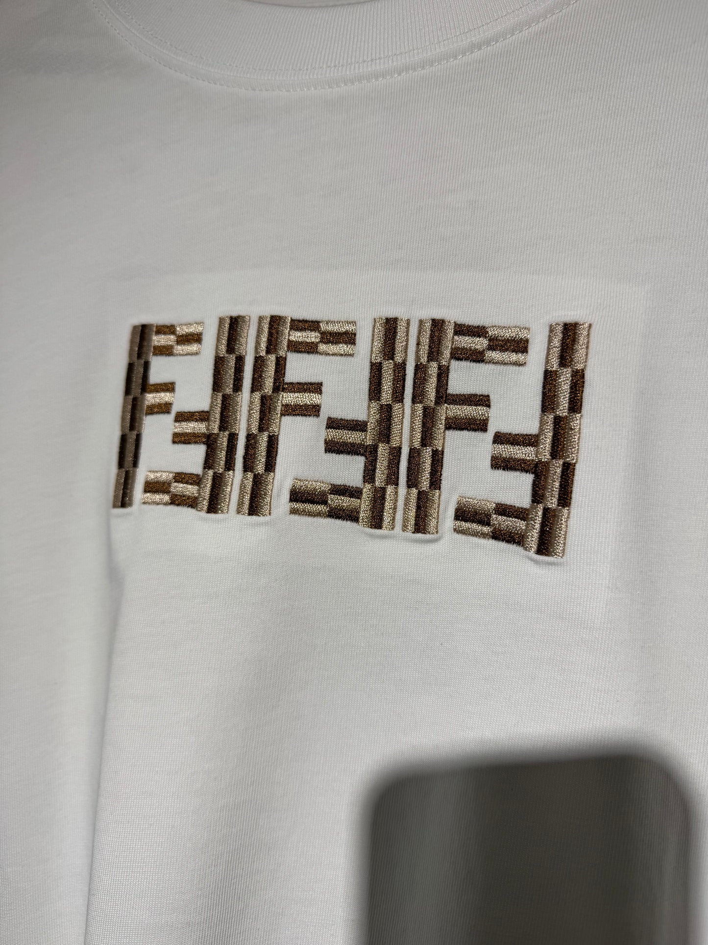 Fendi “FF Embroidered Logo T-Shirt”