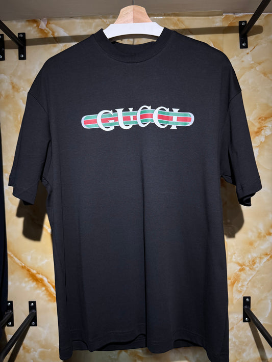 Gucci “Web Stripe Logo T-Shirt”