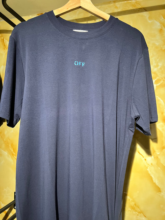 Off White Spandex Color Azul