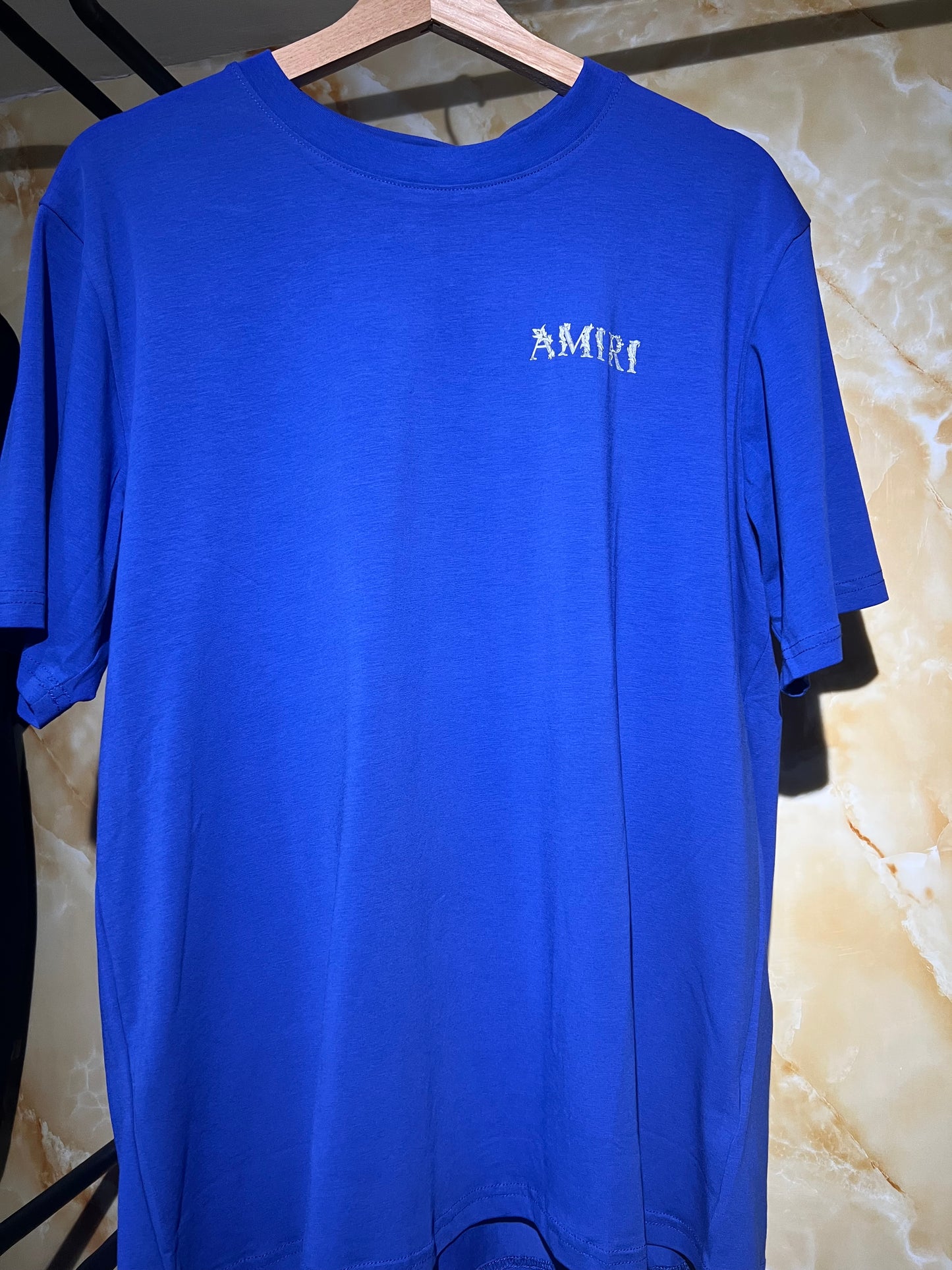 Amiri Playera Spandex Color Azul