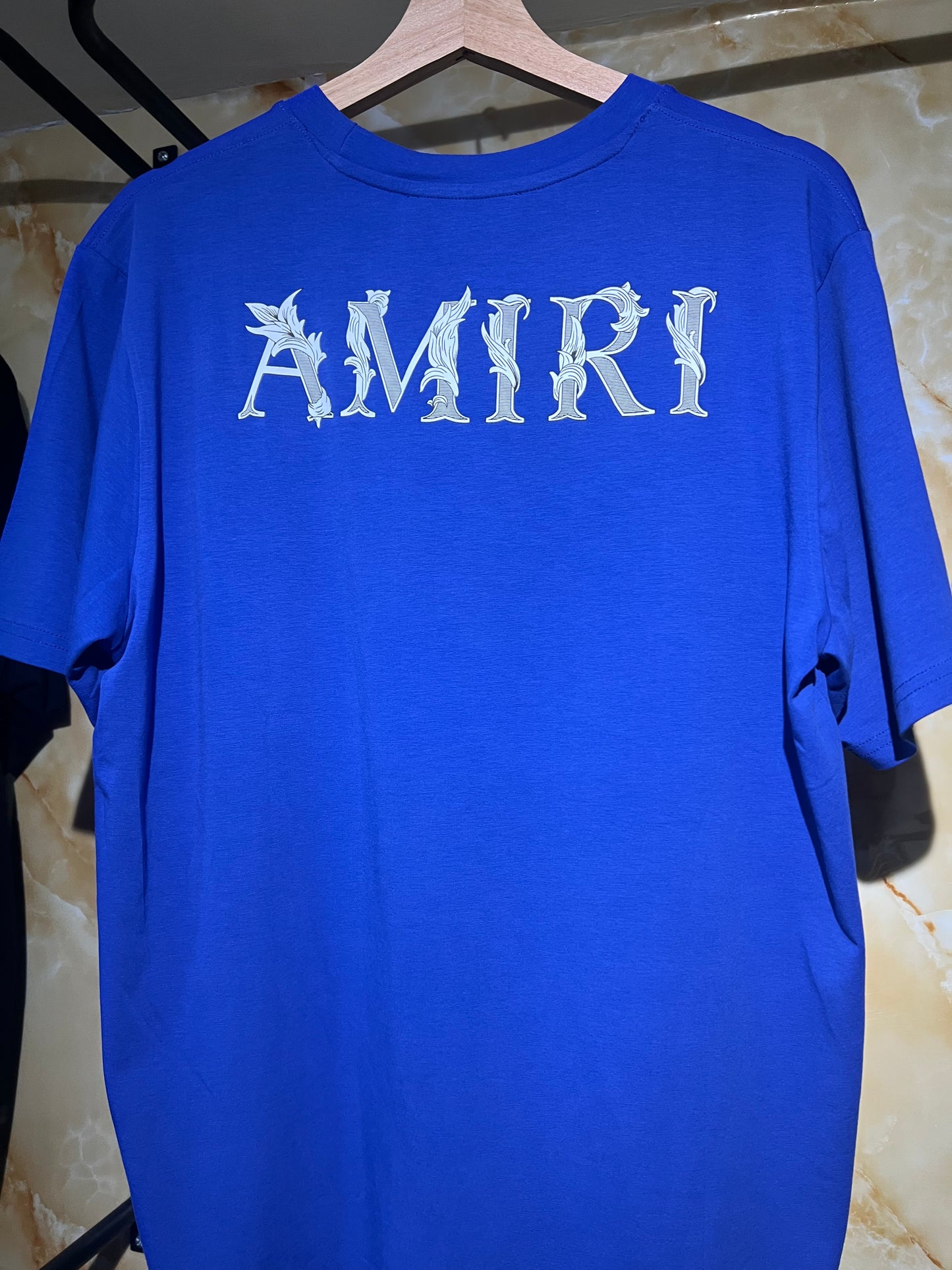 Amiri Playera Spandex Color Azul