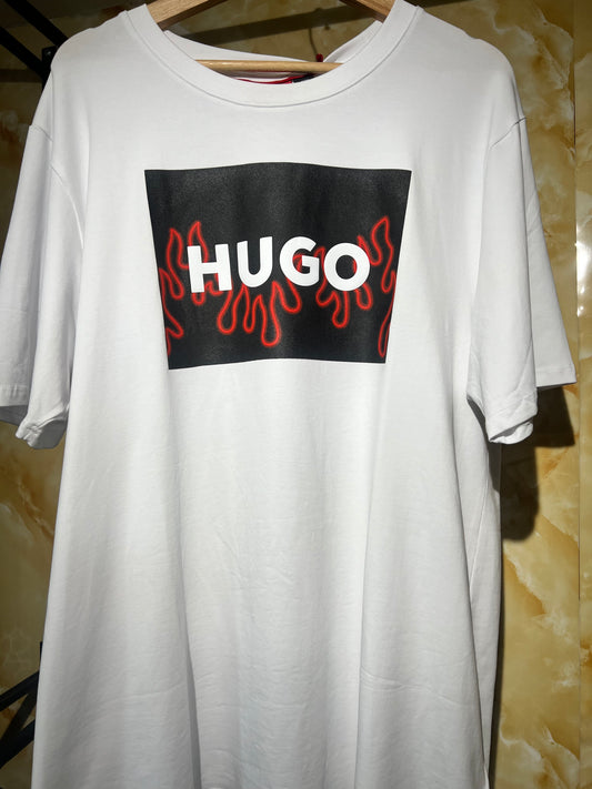 Hugo Playera Spandex Color Blanco