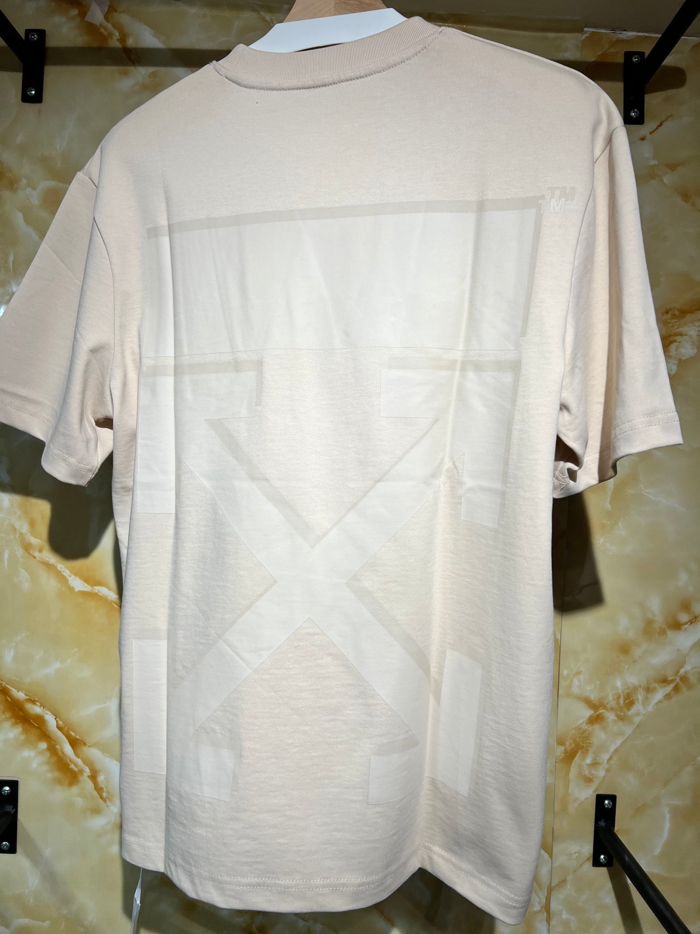 Off-White Tone-on-Tone Arrows Tee Beige