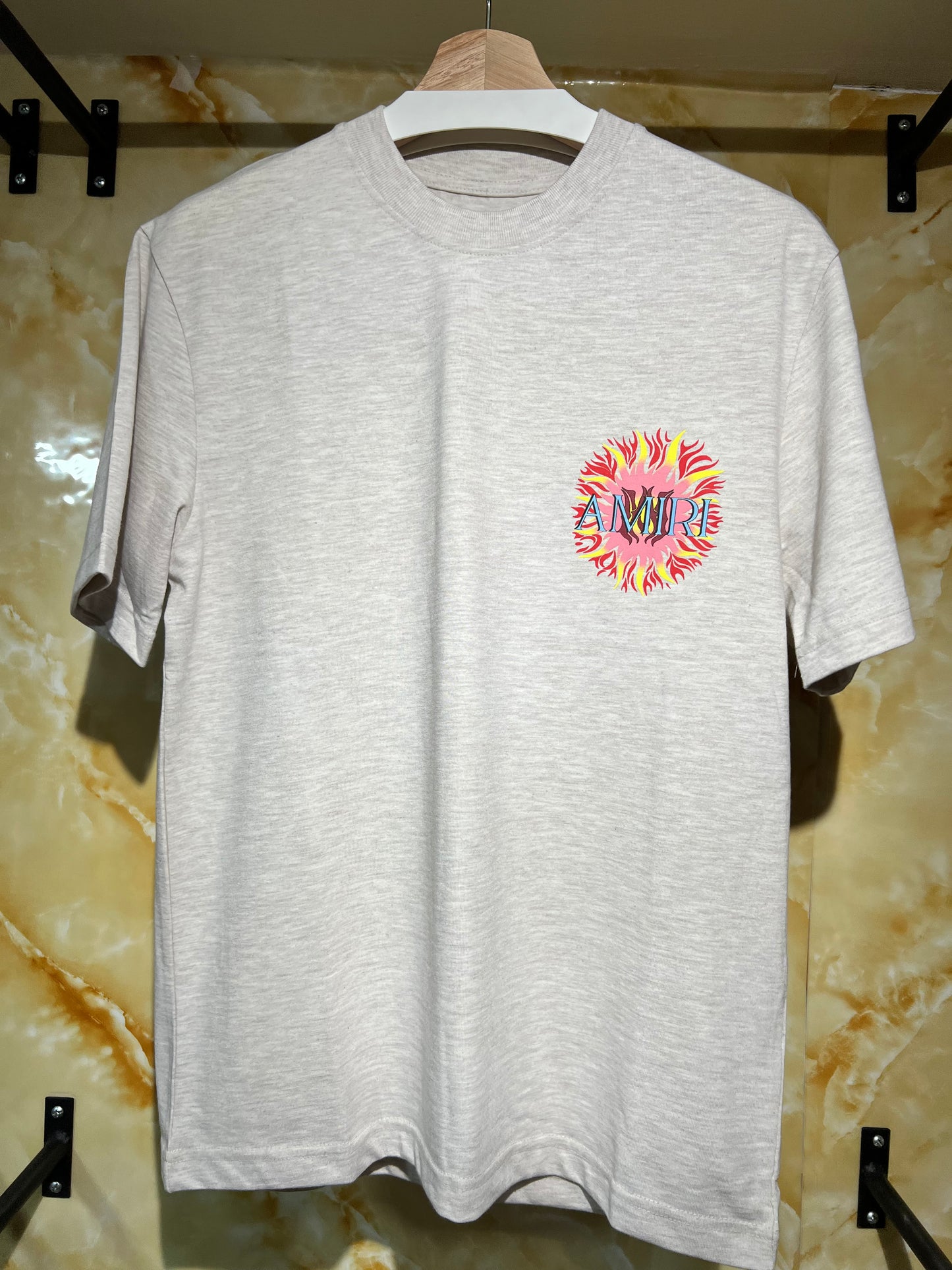 Amiri Flaming Sun Tee Gris