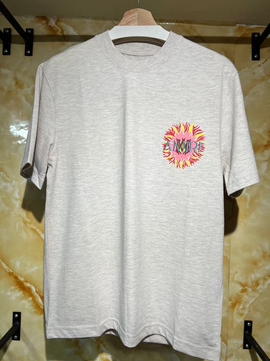 Amiri Flaming Sun Tee Gris