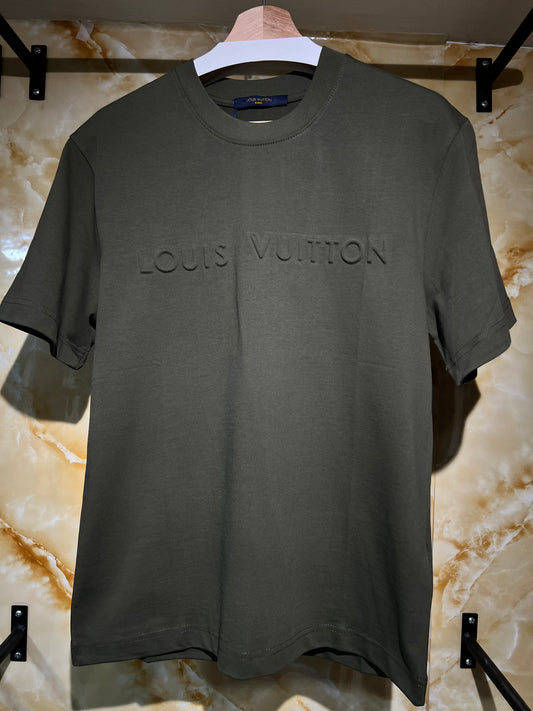 Louis Vuitton Embossed Tee Verde Oliva