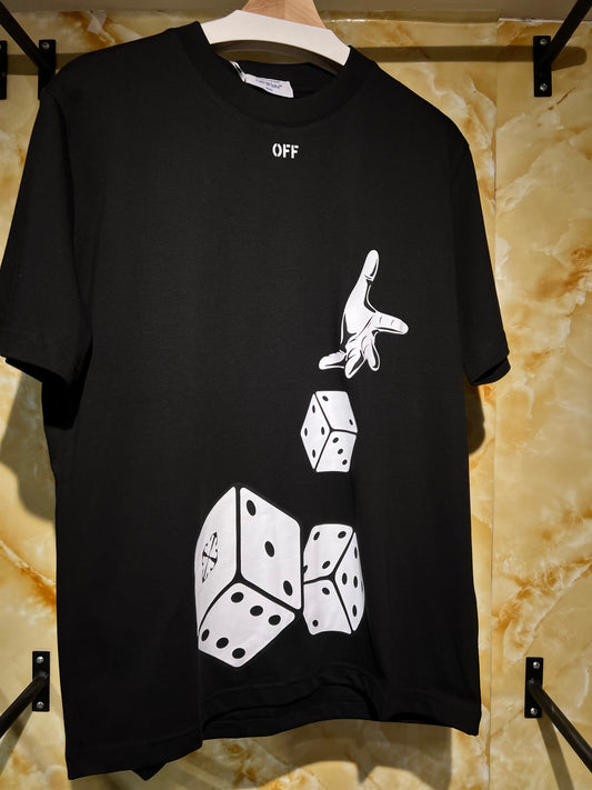 Off-White Dice Hand Tee Negra