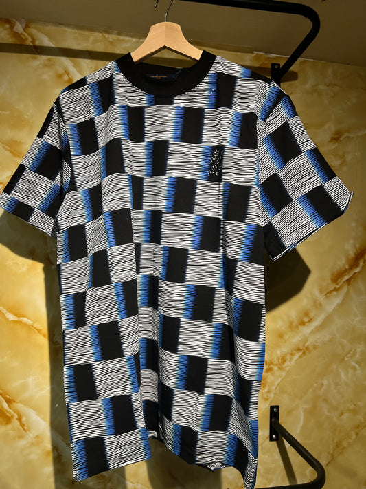 Louis Vuitton “Optical Damier” Tee Azul