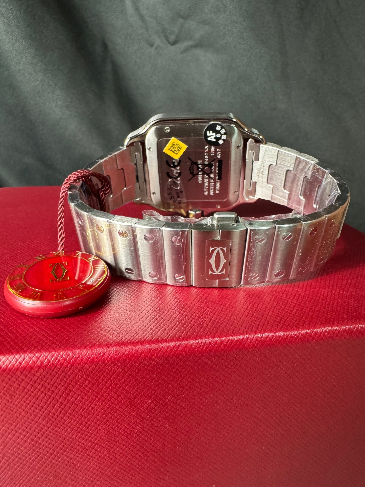 Cartier Santos Plata Suizo