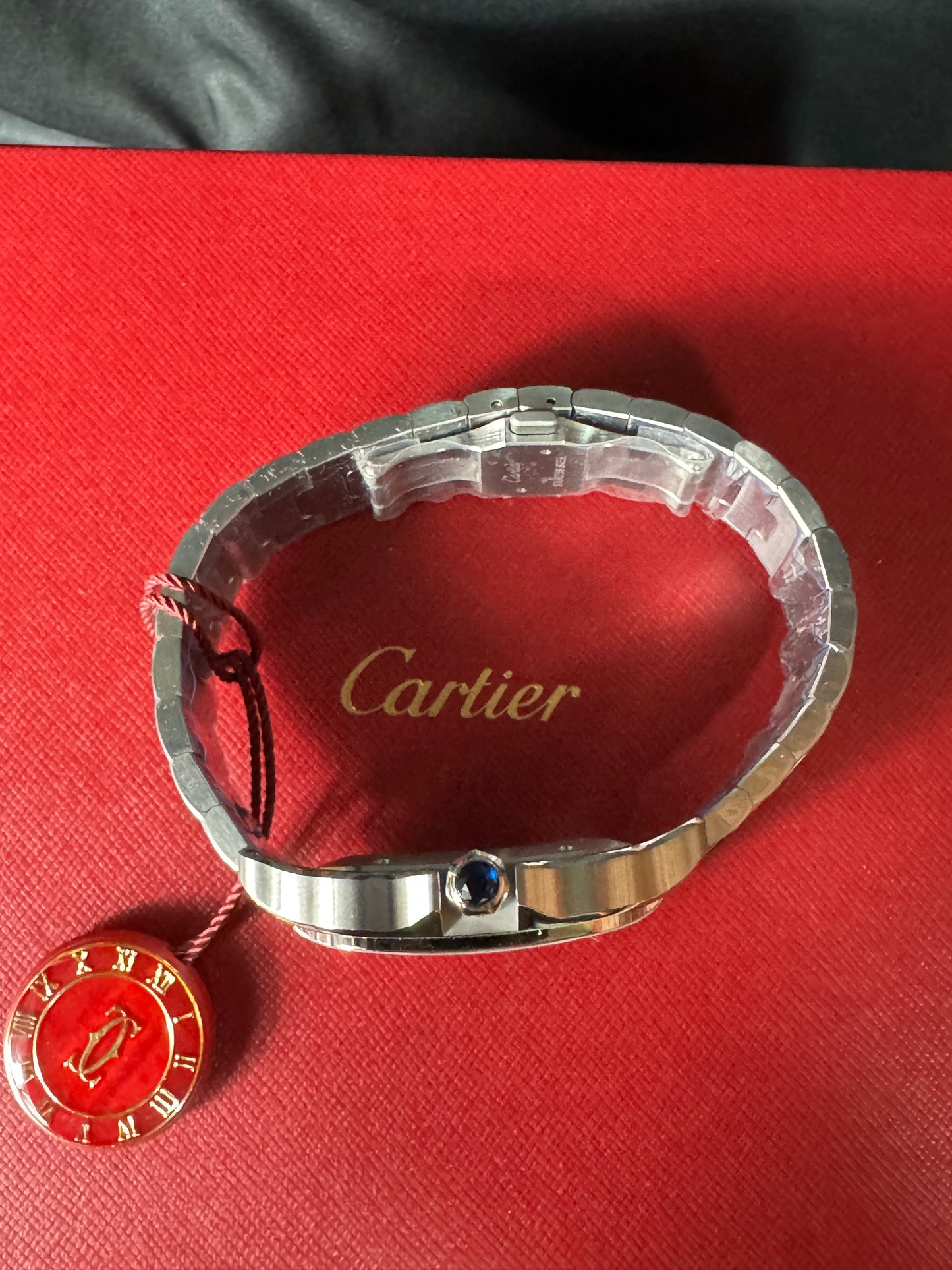 Cartier Santos Plata Suizo