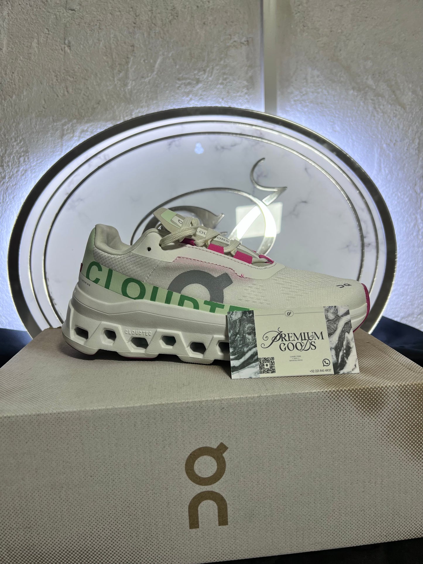 On Cloud Monster Blanco Rosa
