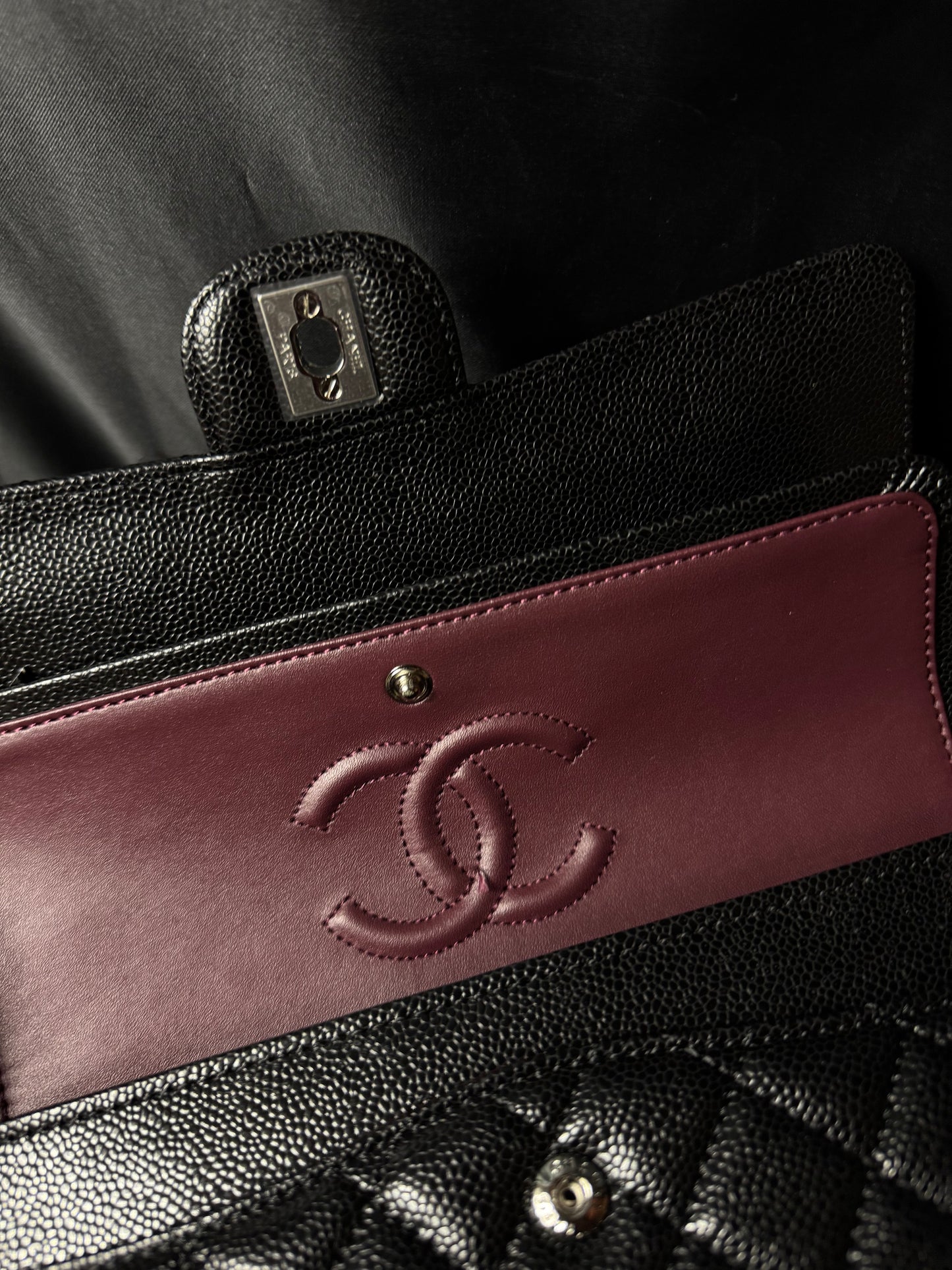 Channel Bolso Black Classic Caviar