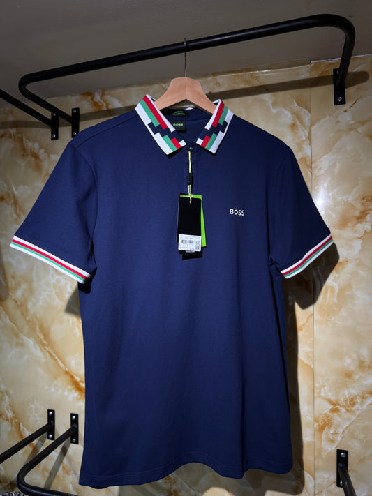 Boss Playera Polo Azul