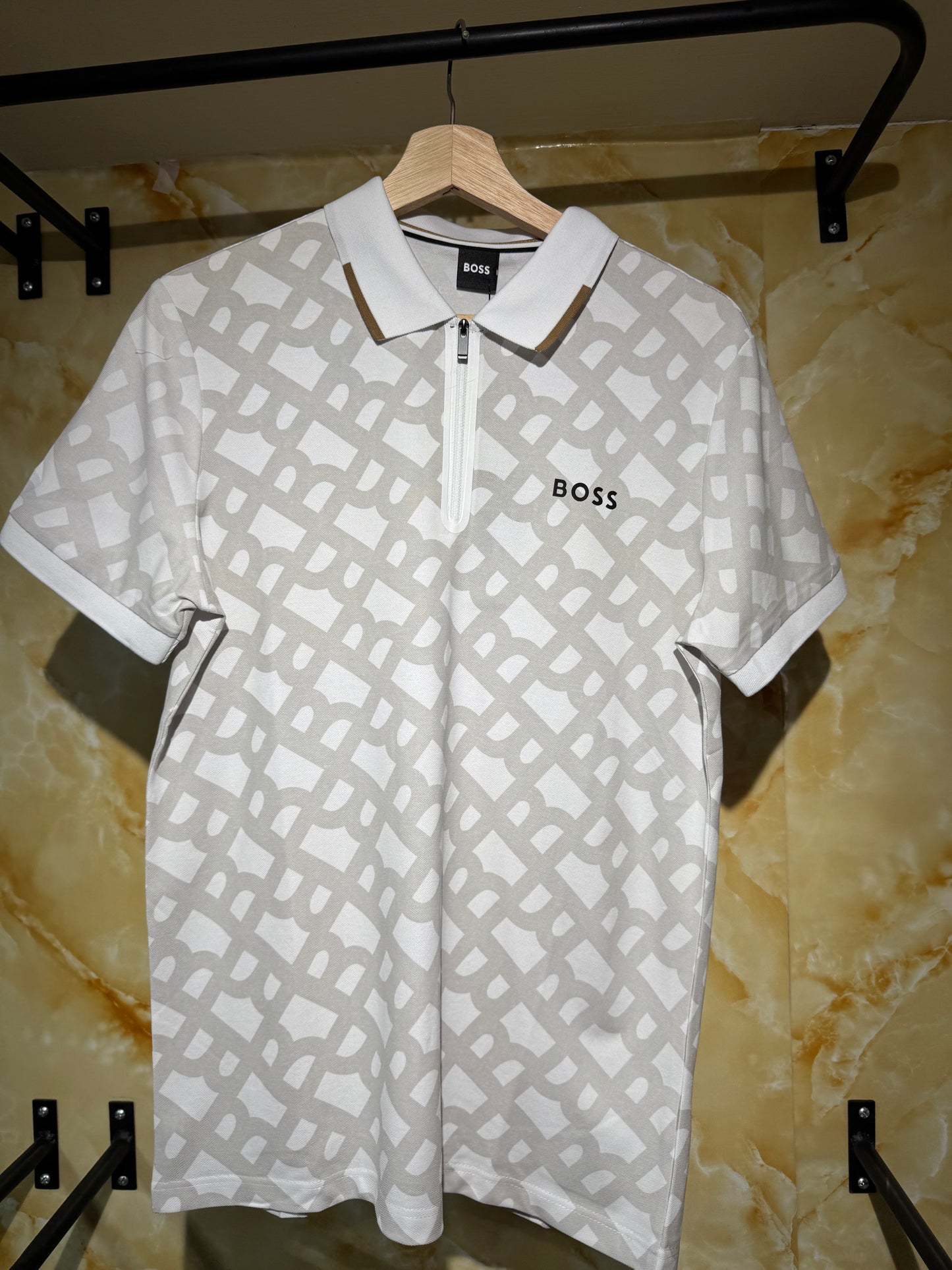 Boss Playera Polo Blanco B