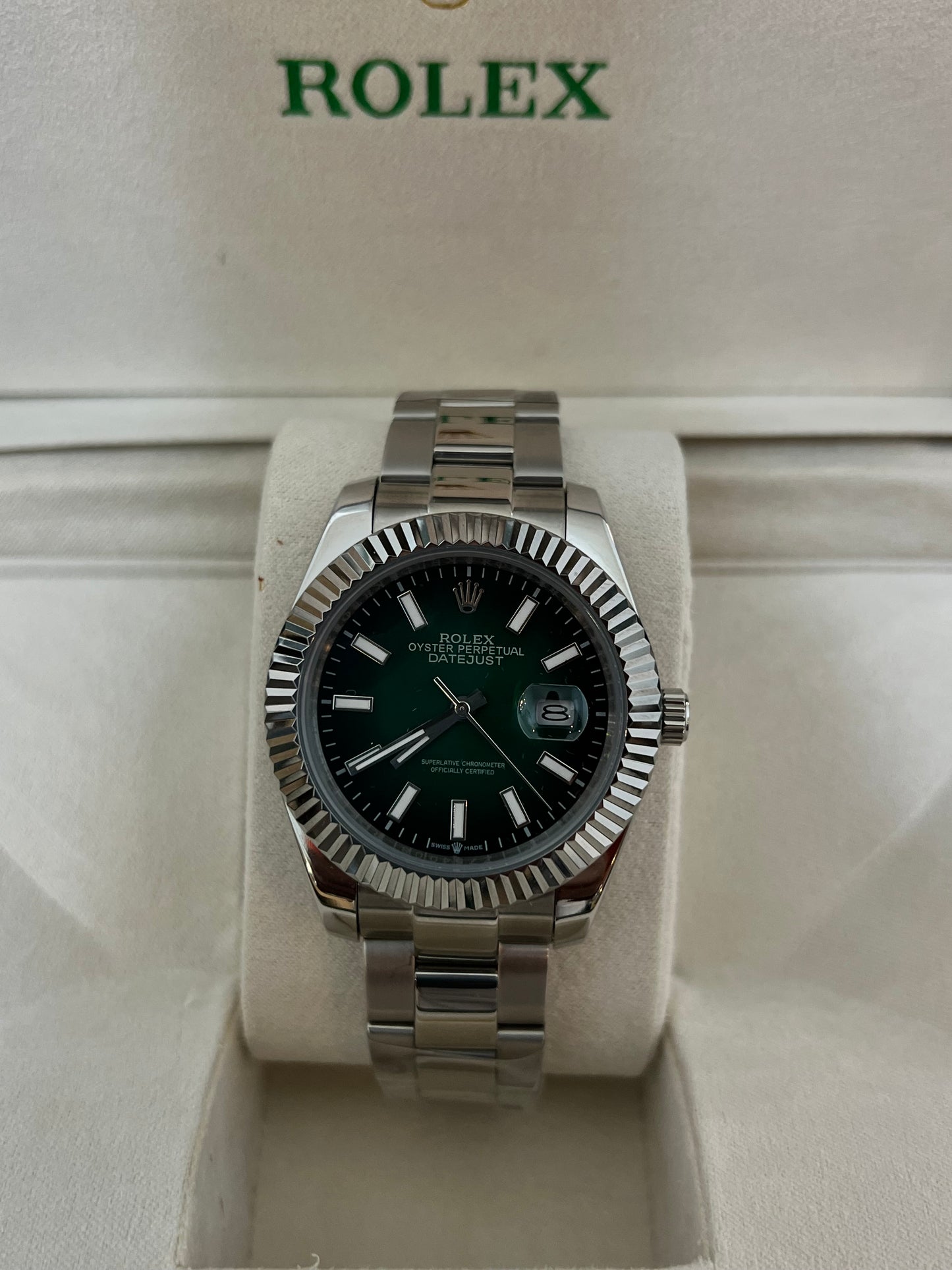 Rolex Date Just Verde Sombreado 2026