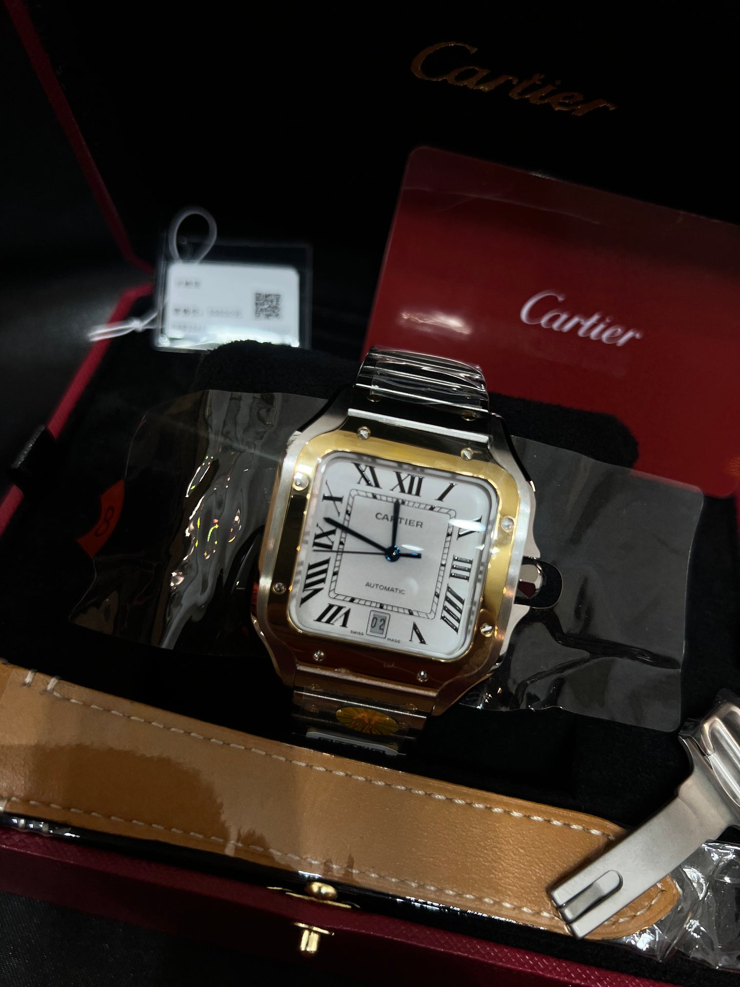 Cartier Santos Dos Tonos Suizo