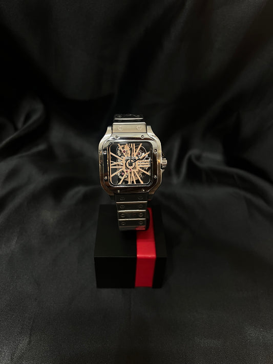 Cartier Santos Skeleton Plata AA