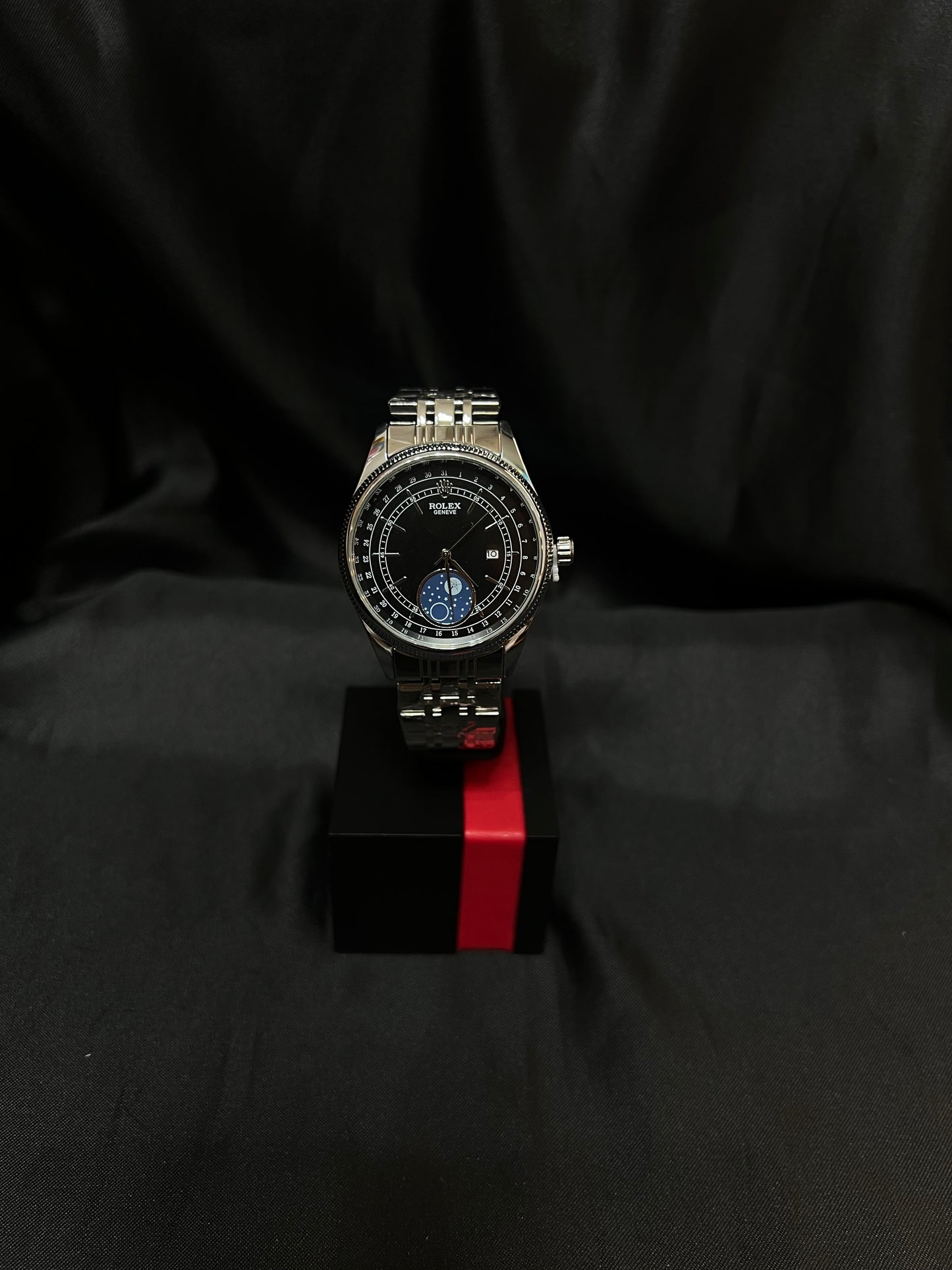 Rolex Fase Lunar Negro AA