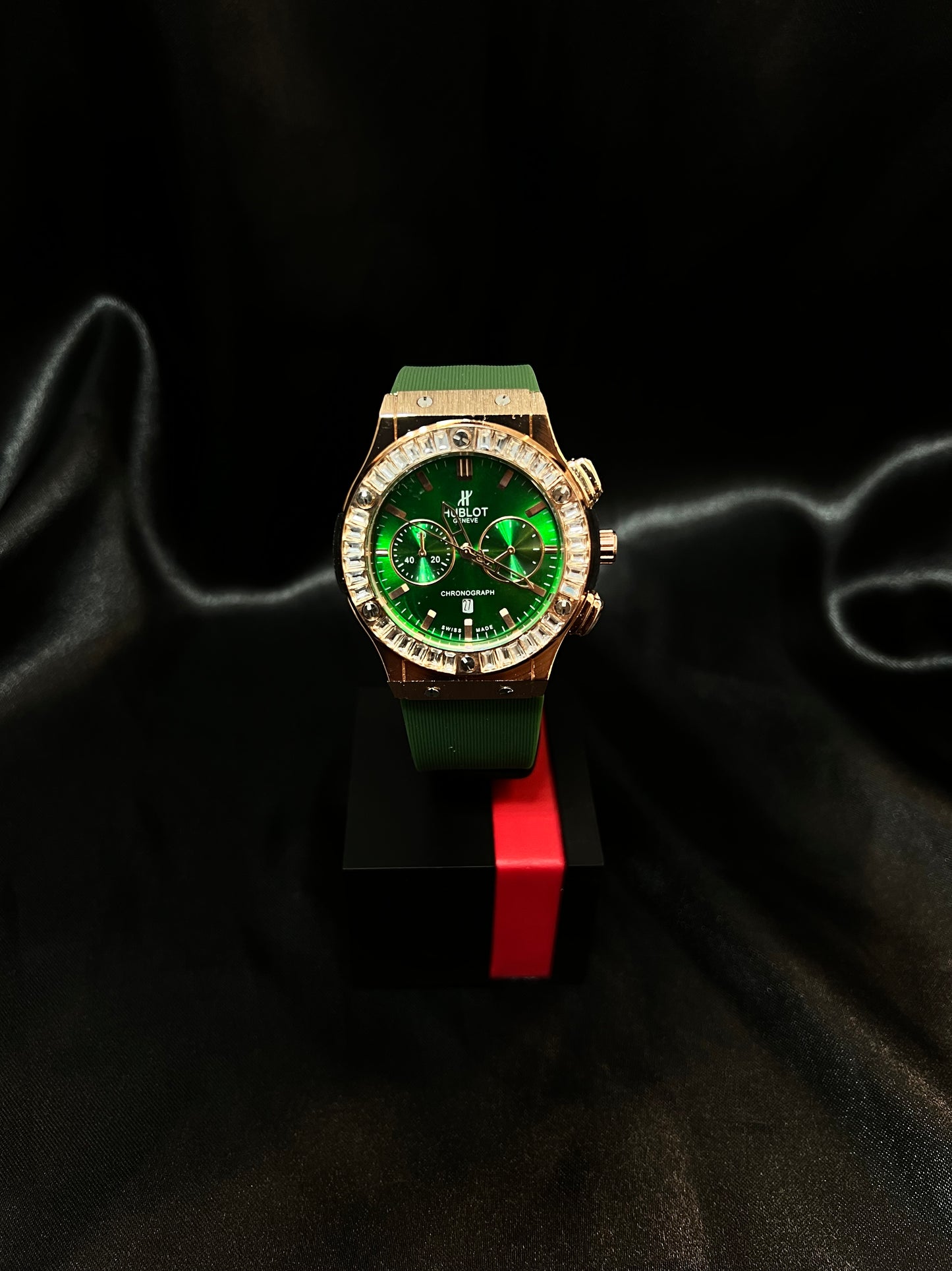 Hublot Cronograph Oro Rosa Verde AA