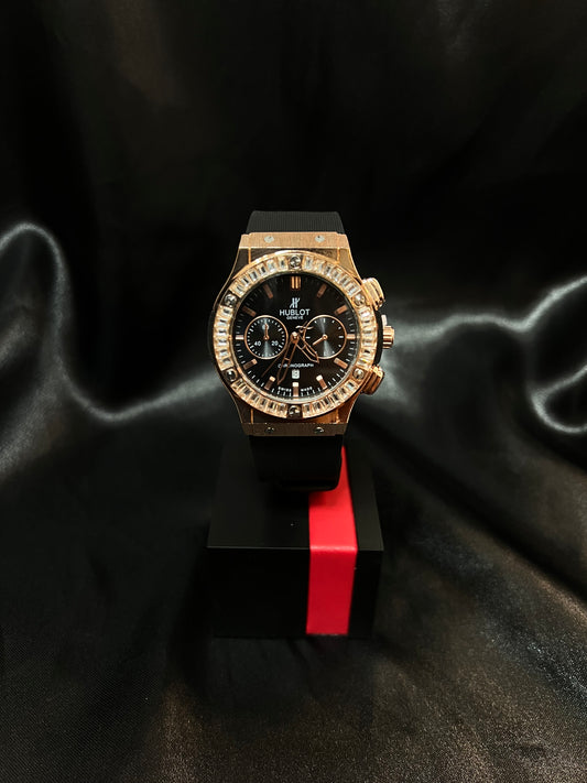 Hublot Cronograph Oro Rosa Negro AA