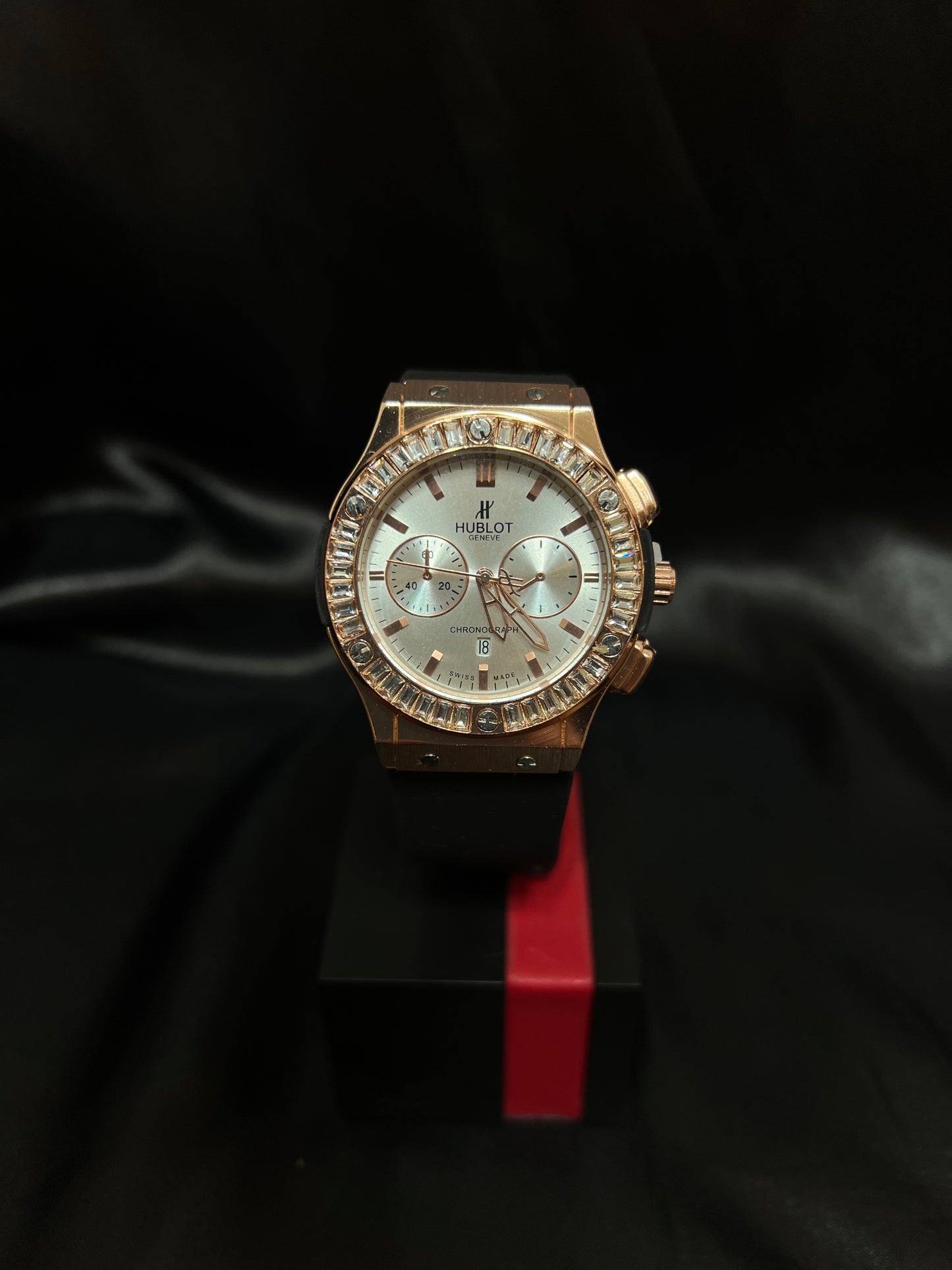 Hublot Cronograph Oro Rosa Aperlado AA