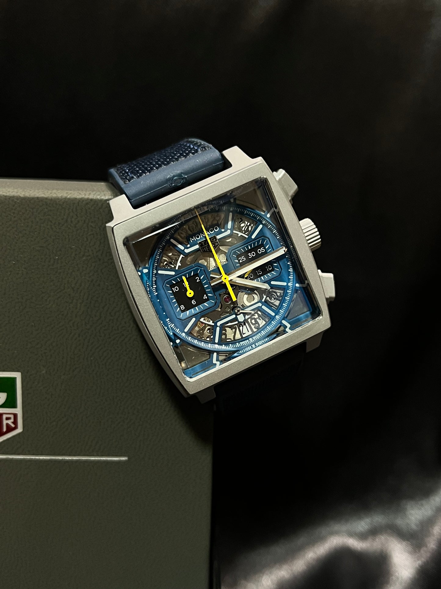 Tag Heuer Monaco Titanio Azul Rey
