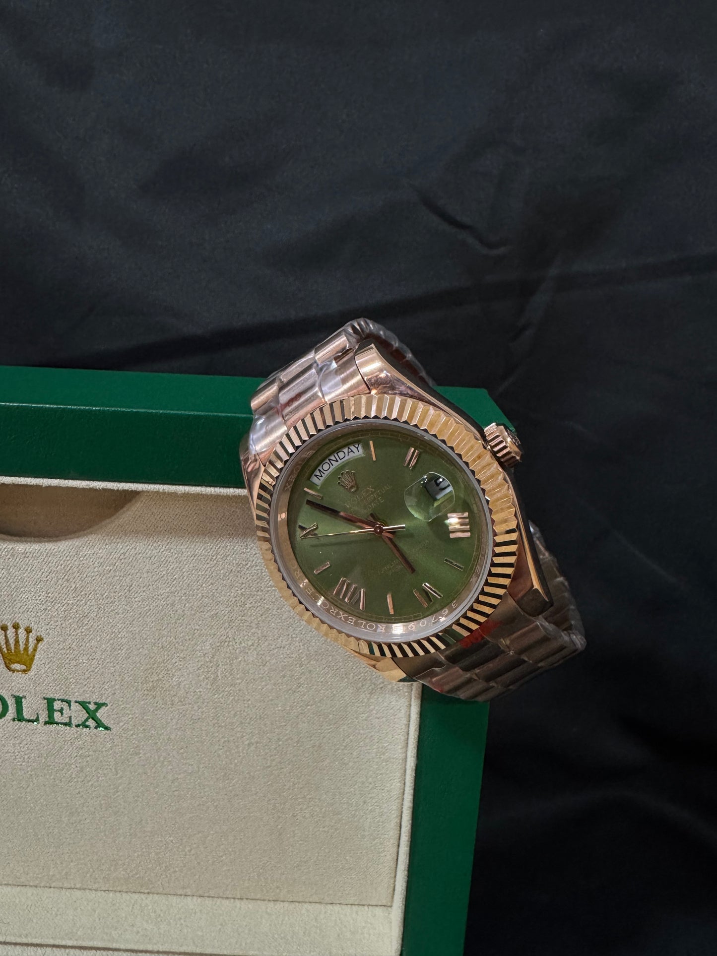 Roles DAY-DATE GOLD Olive