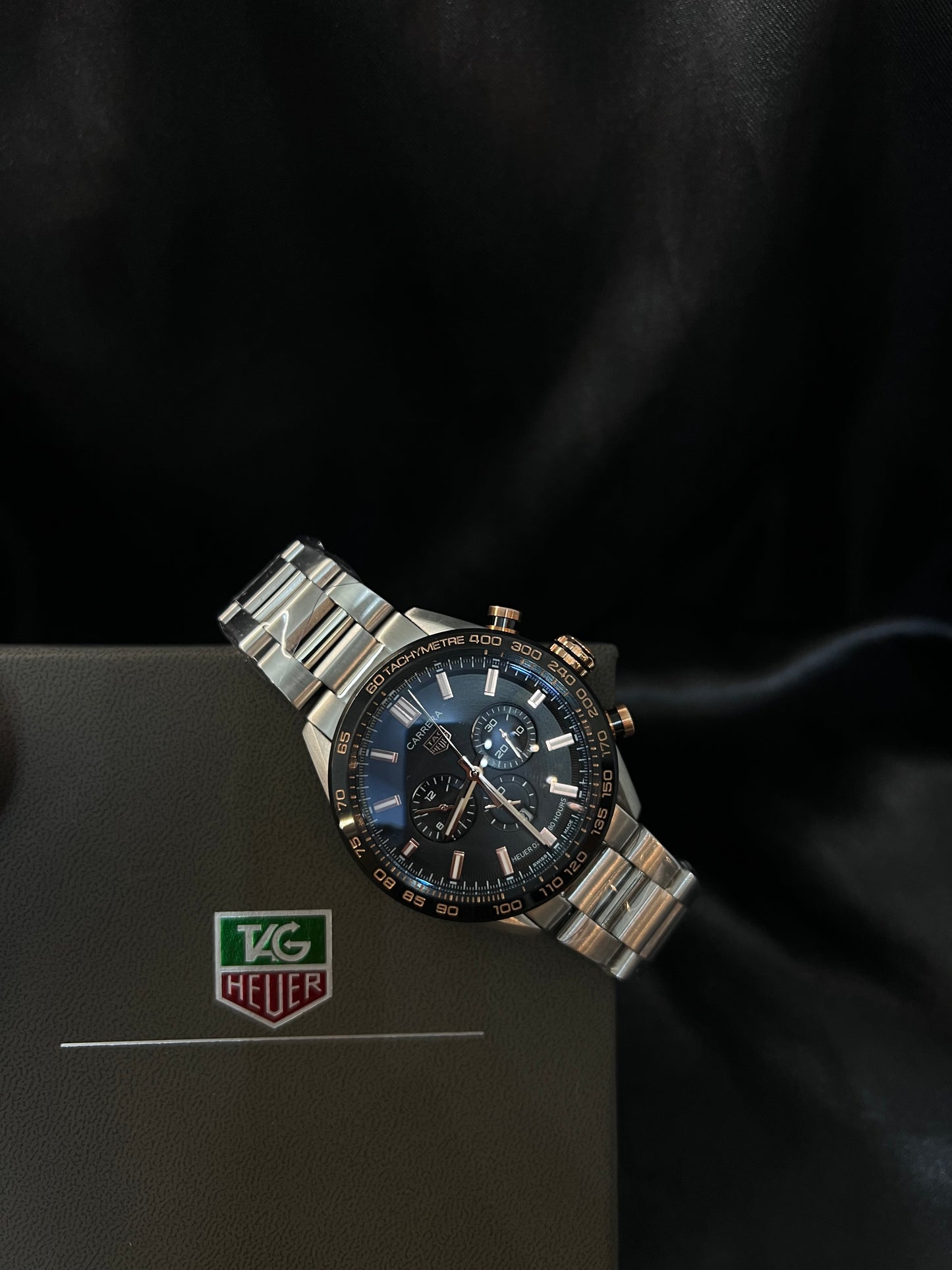 TAG Heuer Carrera Chronograph Negro con Dorado