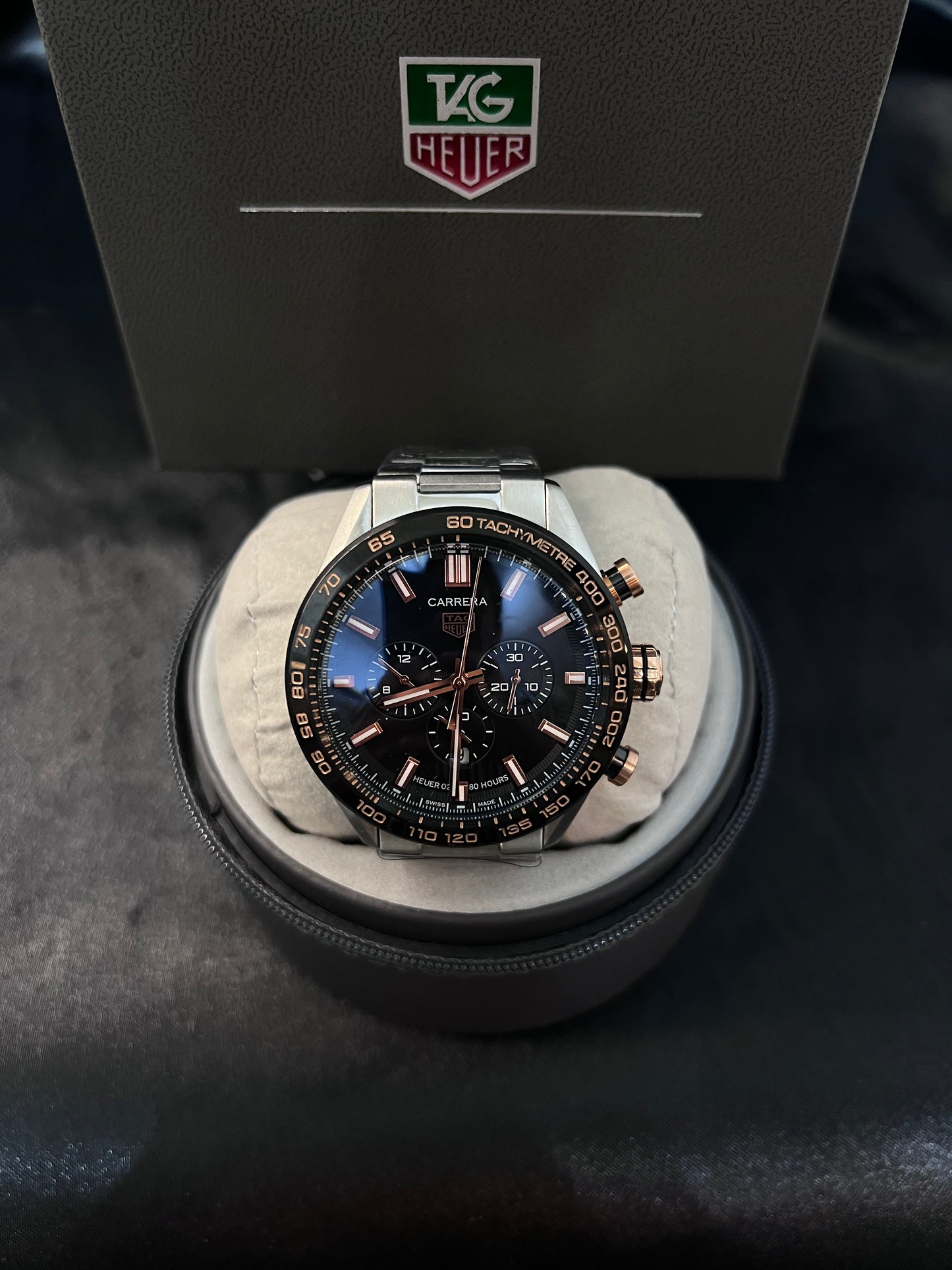 TAG Heuer Carrera Chronograph Negro con Dorado