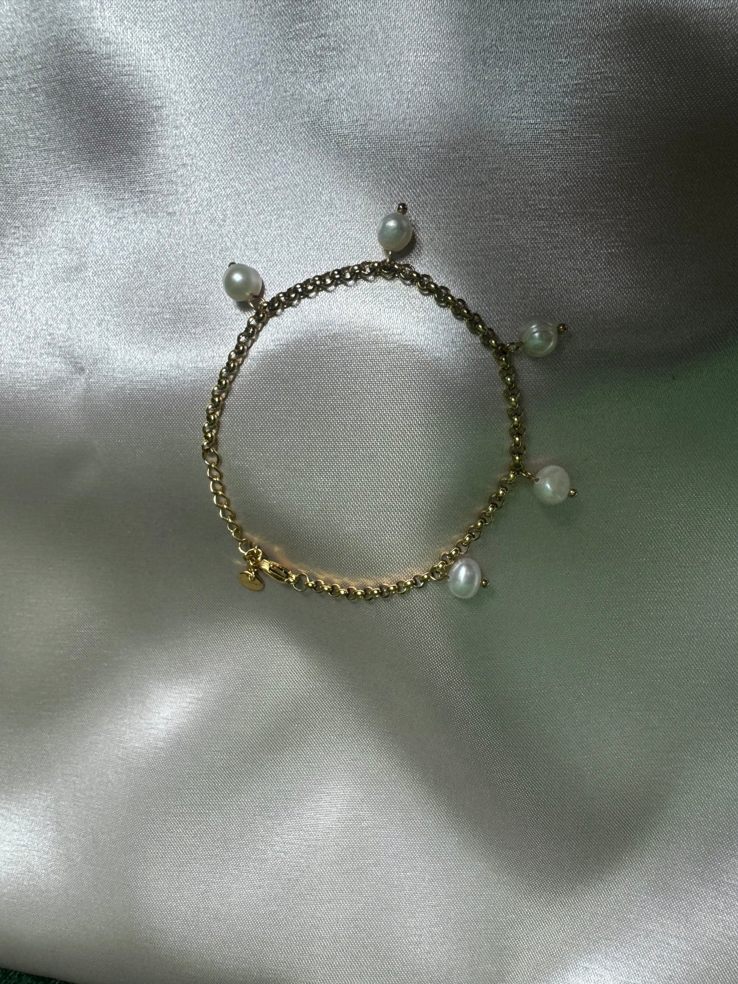 Pulsera Oro Perlas