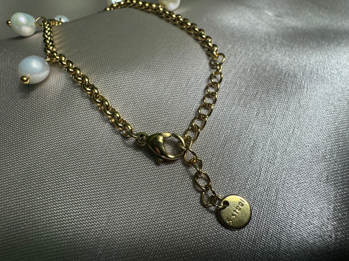 Pulsera Oro Perlas