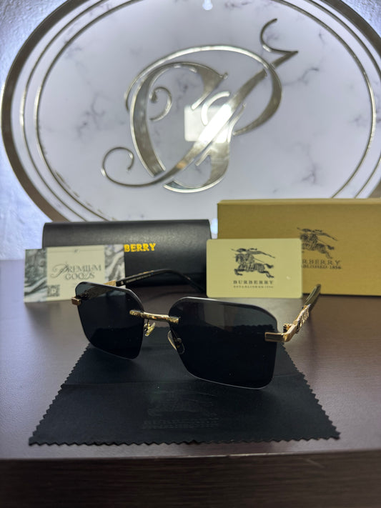 Lentes Burberry Negros Con Dorado