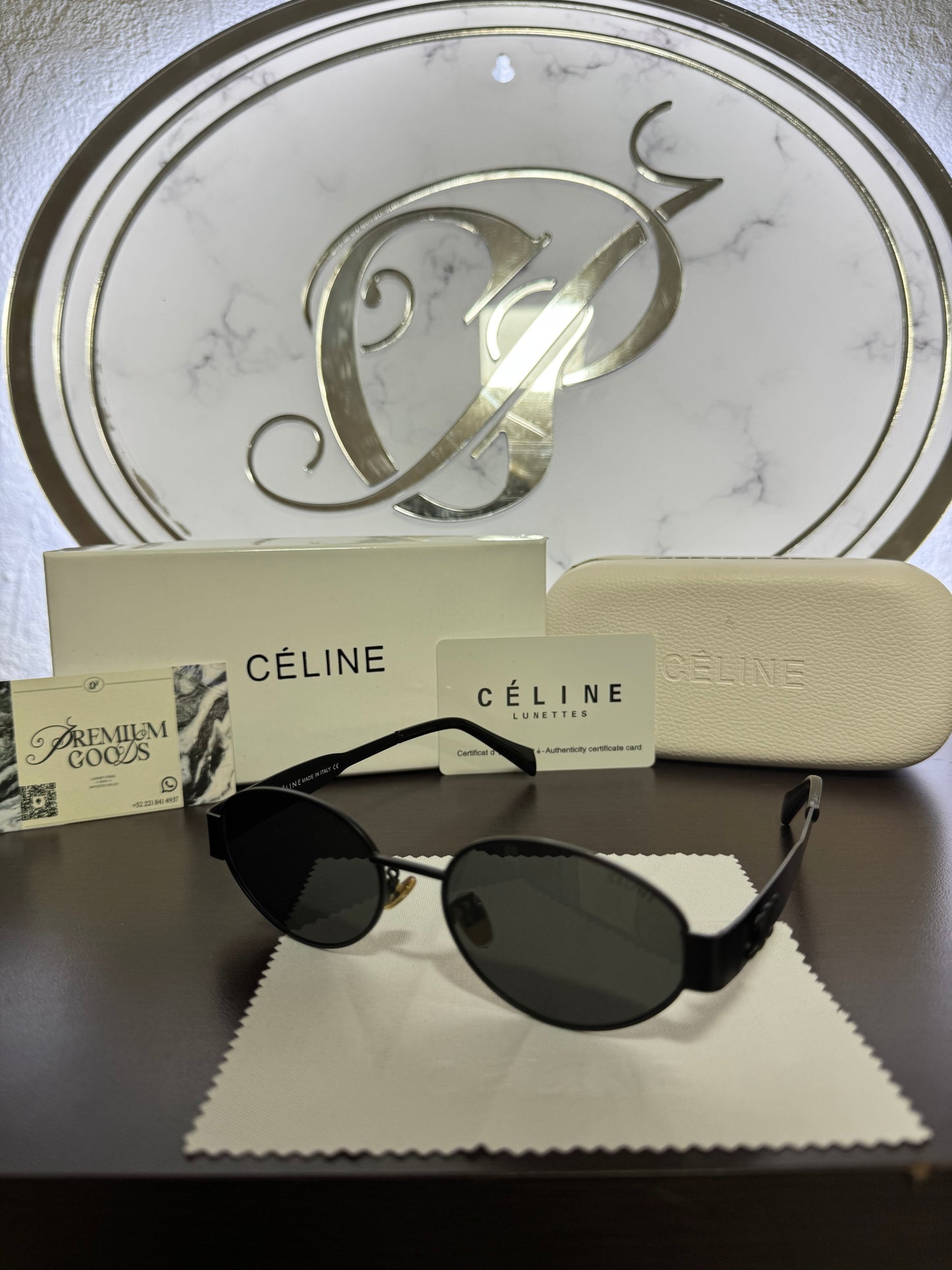 Lentes Celine Negros Circulares