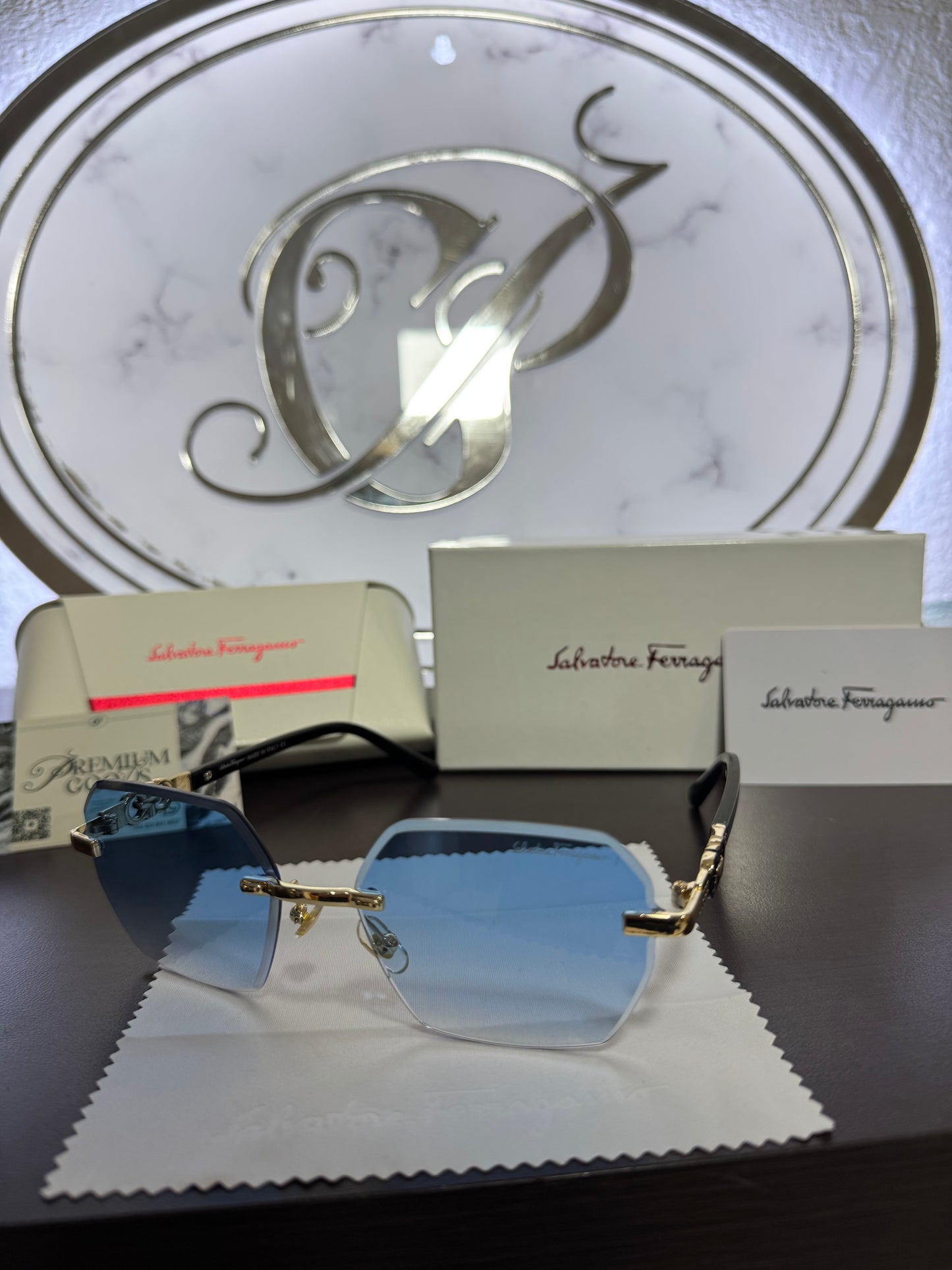 Lentes Salvatore Ferragamo Azul
