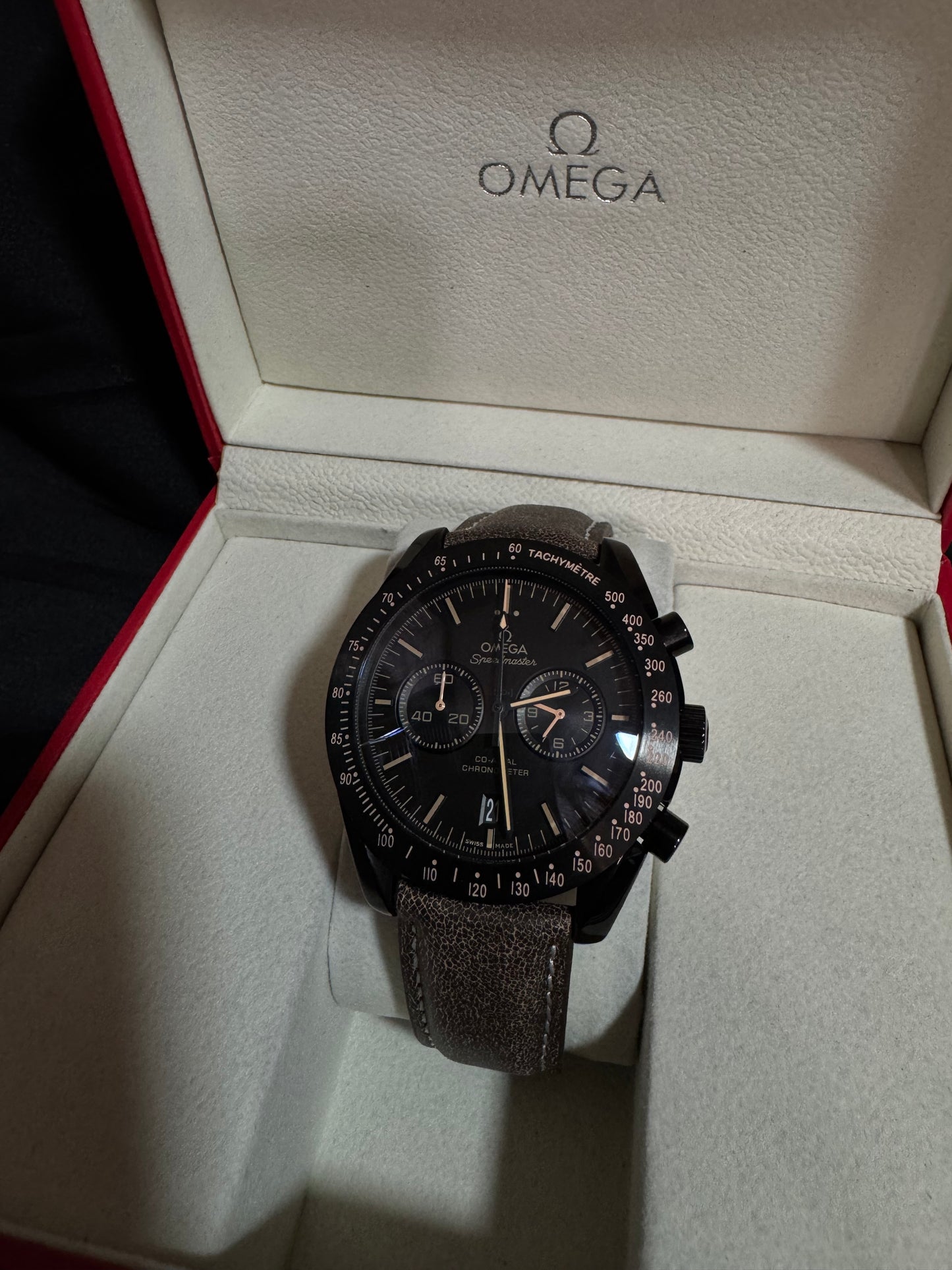 Omega Speedmaster Dark Side Of The Moon Cuero