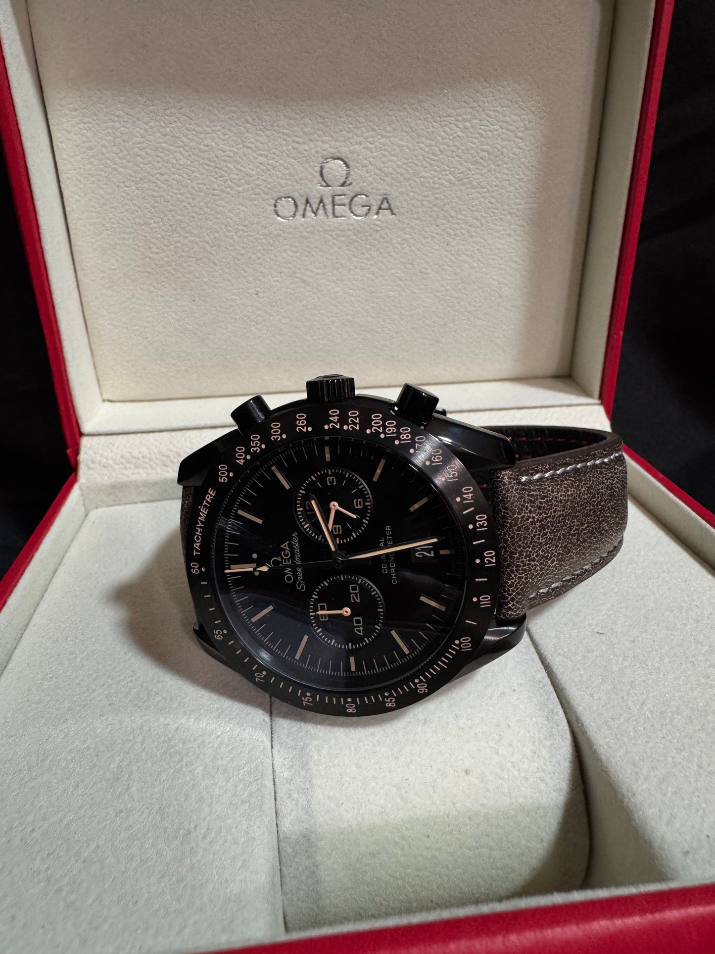 Omega Speedmaster Dark Side Of The Moon Cuero