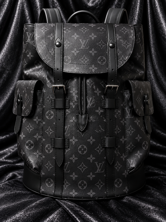 Louis Vuitton Christopher Backpack MM Black Monogram