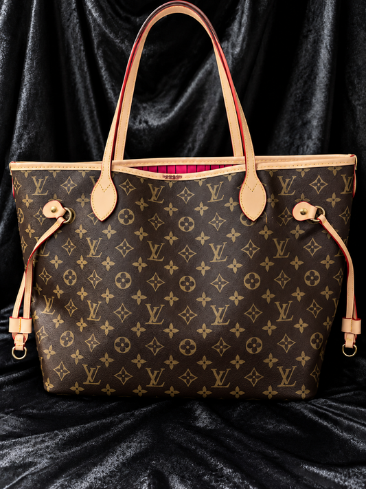 Louis Vuitton Neverfull Classic Monogram Pink Doble Vista
