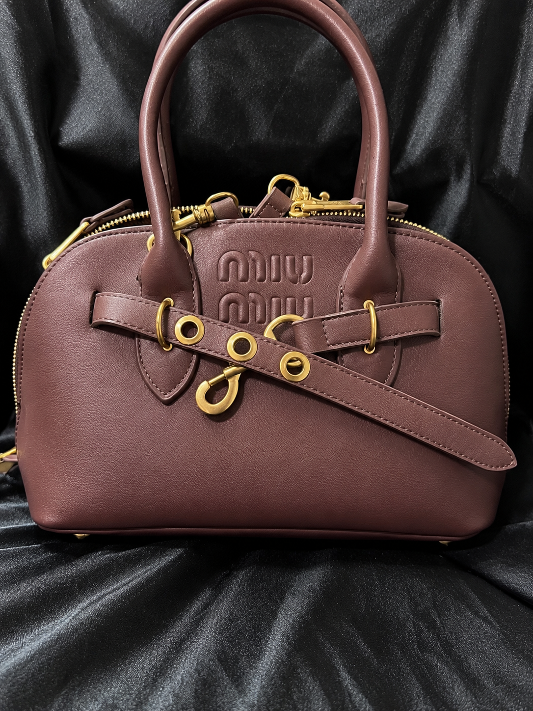 Miu Miu Arcadie Bowler Chocolate